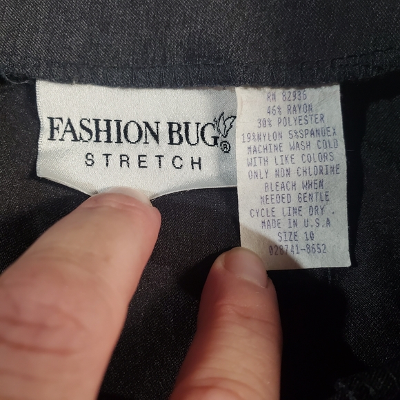 Fashion Bug Charcoal Pencil Skirt - Picture 4 of 4